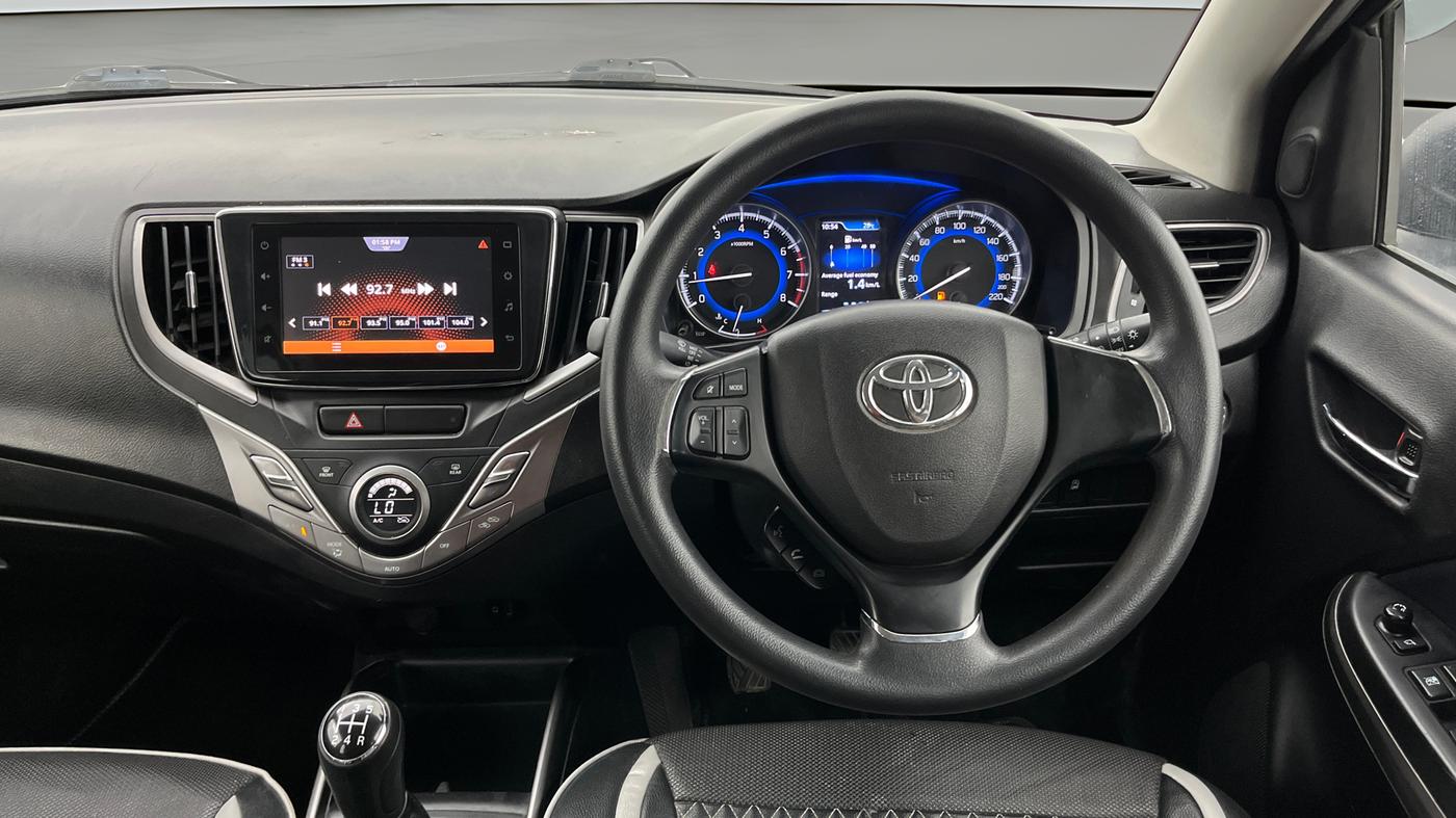 2019 Toyota Glanza G ISG, Petrol, Manual, 47,625 km, Steering Wheel Close Up