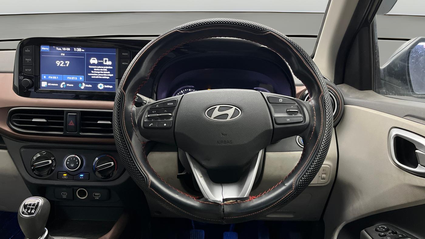 2024 Hyundai AURA SX 1.2 CNG, CNG, Manual, 57,922 km, Steering Wheel Close Up