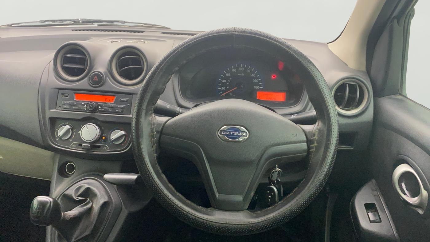 2018 Datsun Go Plus T, Petrol, Manual, 92,703 km, Steering Wheel Close Up