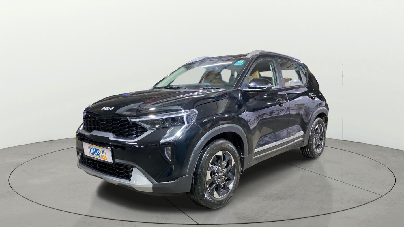 2024 KIA SONET HTX PLUS 1.0 TURBO PETROL IMT, Petrol, Manual, 16,604 km, Left Front Diagonal