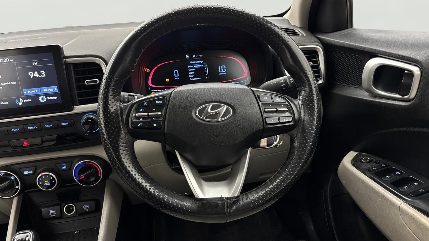 2022 Hyundai VENUE S (O) 1.0 TURBO IMT, Petrol, Manual, 72,413 km, Steering Wheel Close Up