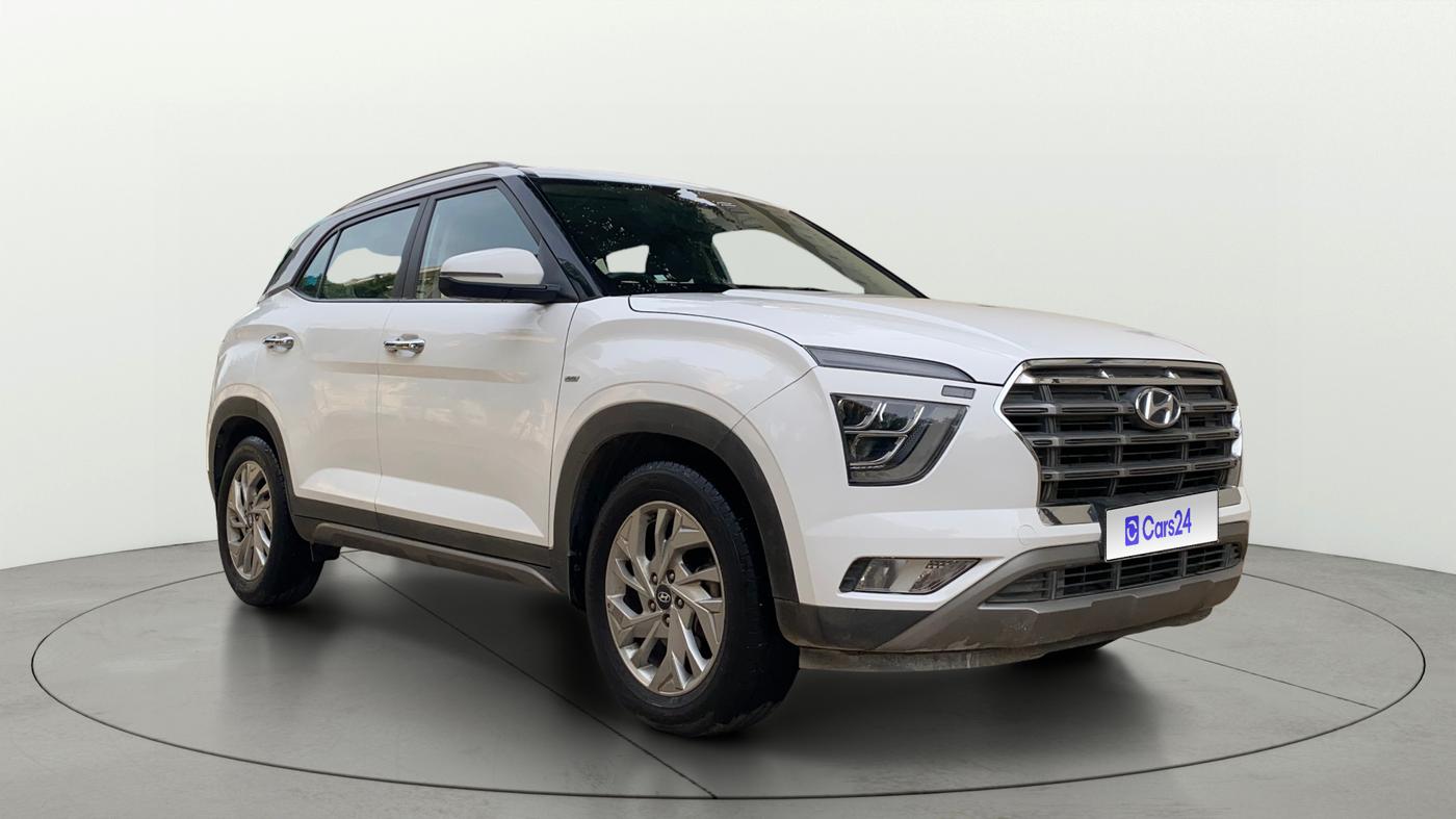 2021 Hyundai Creta SX IVT 1.5 PETROL, Petrol, Automatic, 84,756 km, Right Front Diagonal