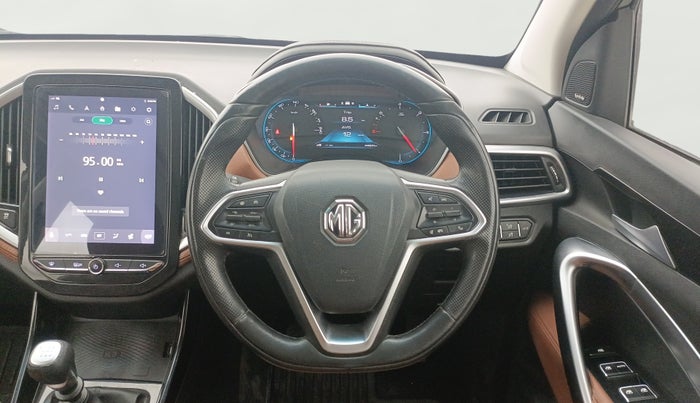 2021 MG HECTOR PLUS SHARP 1.5 PETROL TURBO HYBRID MT 6-STR, Petrol, Manual, 44,892 km, Steering Wheel Close Up