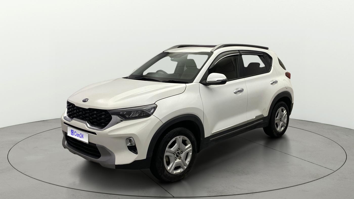 2021 KIA SONET HTX 1.0 IMT, Petrol, Manual, 27,179 km, Left Front Diagonal