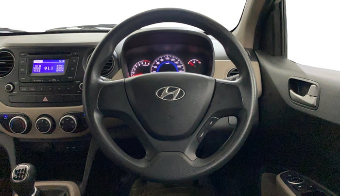 2013 Hyundai Grand i10 SPORTZ 1.2 KAPPA VTVT, Petrol, Manual, 37,401 km, Steering Wheel Close Up