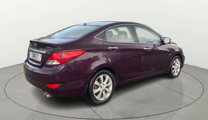 2013 Hyundai Verna FLUIDIC 1.6 VTVT SX OPT, Petrol, Manual, 99,222 km, Right Back Diagonal