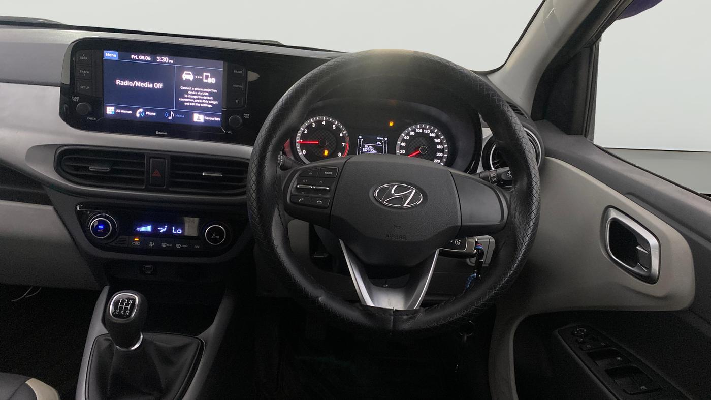 2021 Hyundai GRAND I10 NIOS SPORTZ 1.2 KAPPA VTVT CNG, CNG, Manual, 25,419 km, Steering Wheel Close Up