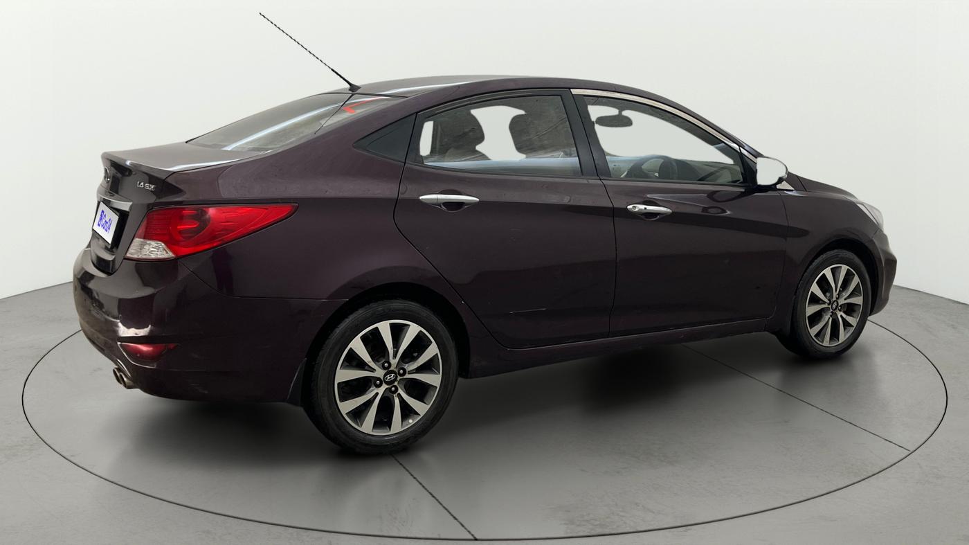 2013 Hyundai Verna FLUIDIC 1.6 VTVT SX OPT AT, Petrol, Automatic, 1,02,812 km, Right Back Diagonal