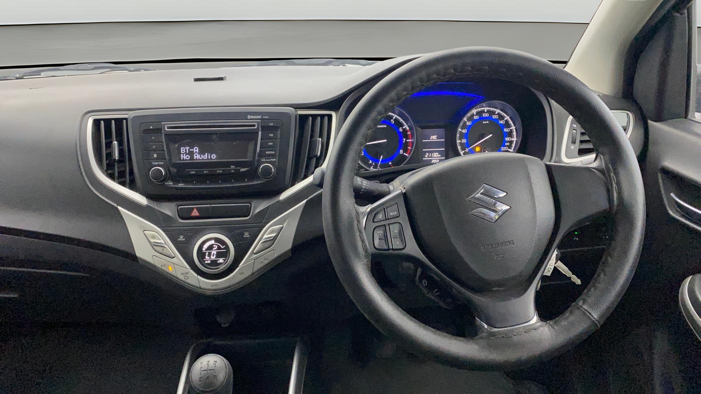 2016 Maruti Baleno DELTA PETROL 1.2, Petrol, Manual, 21,117 km, Steering Wheel Close Up