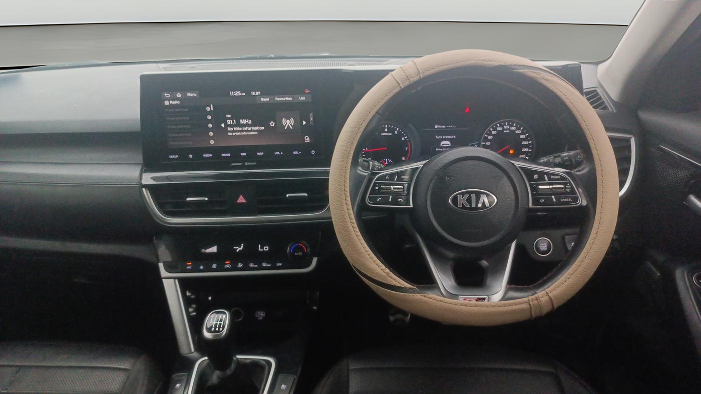 2020 KIA SELTOS GTX PLUS 1.4 PETROL, Petrol, Manual, 1,16,925 km, Steering Wheel Close Up