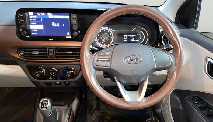 2021 Hyundai AURA SX 1.2, Petrol, Manual, 13,885 km, Steering Wheel Close Up