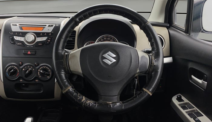 2016 Maruti Wagon R 1.0 VXI AMT, Petrol, Automatic, 76,914 km, Steering Wheel Close Up