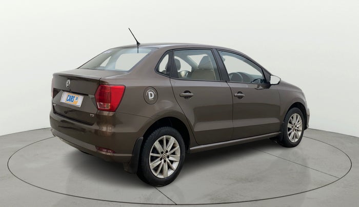 2016 Volkswagen Ameo HIGHLINE PLUS 1.5L AT 16 ALLOY, Diesel, Automatic, 1,32,884 km, Right Back Diagonal