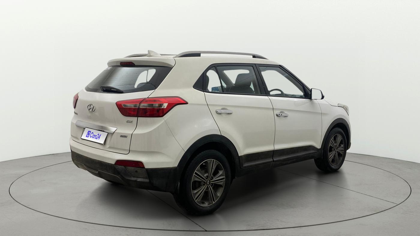 2018 Hyundai Creta SX PLUS AT 1.6 PETROL, Petrol, Automatic, 1,25,088 km, Right Back Diagonal