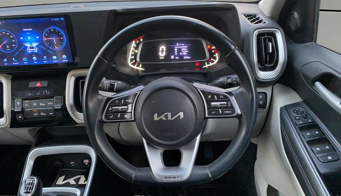 2021 KIA SONET HTX 1.0 IMT, Petrol, Manual, 29,512 km, Steering Wheel Close Up