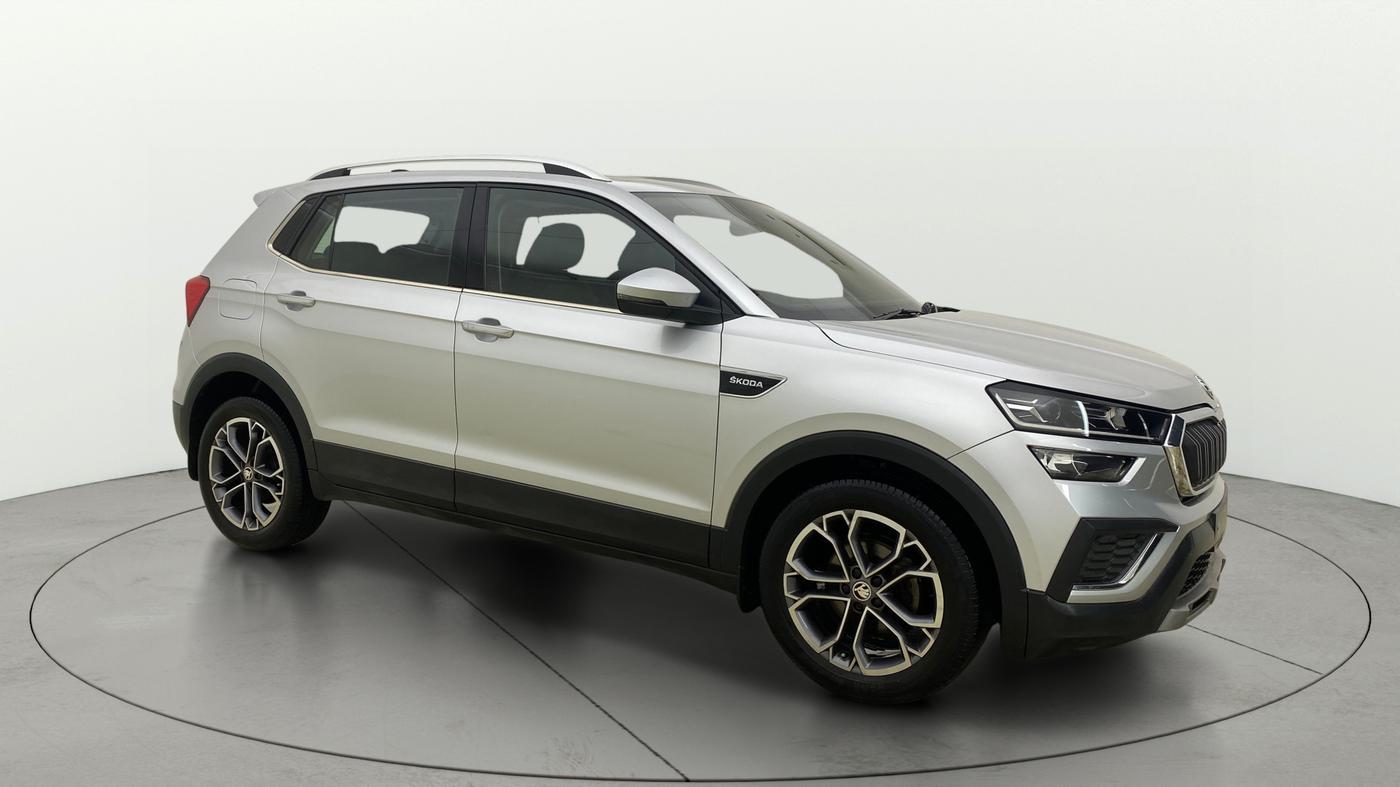 2022 Skoda KUSHAQ STYLE 1.0L TSI AT (6 AIRBAGS), Petrol, Automatic, 21,114 km, Right Front Diagonal