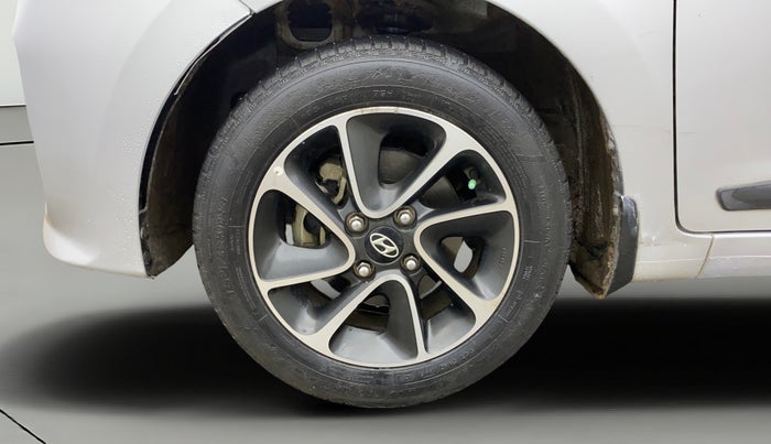 2017 Hyundai Grand i10 SPORTZ (O) AT 1.2 KAPPA VTVT, Petrol, Automatic, 25,292 km, Left Front Wheel