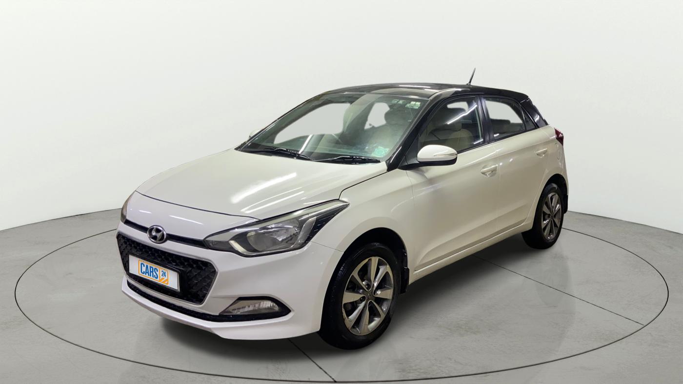 2017 Hyundai Elite i20 ASTA 1.2 DUAL TONE, Petrol, Manual, 1,23,697 km, Left Front Diagonal