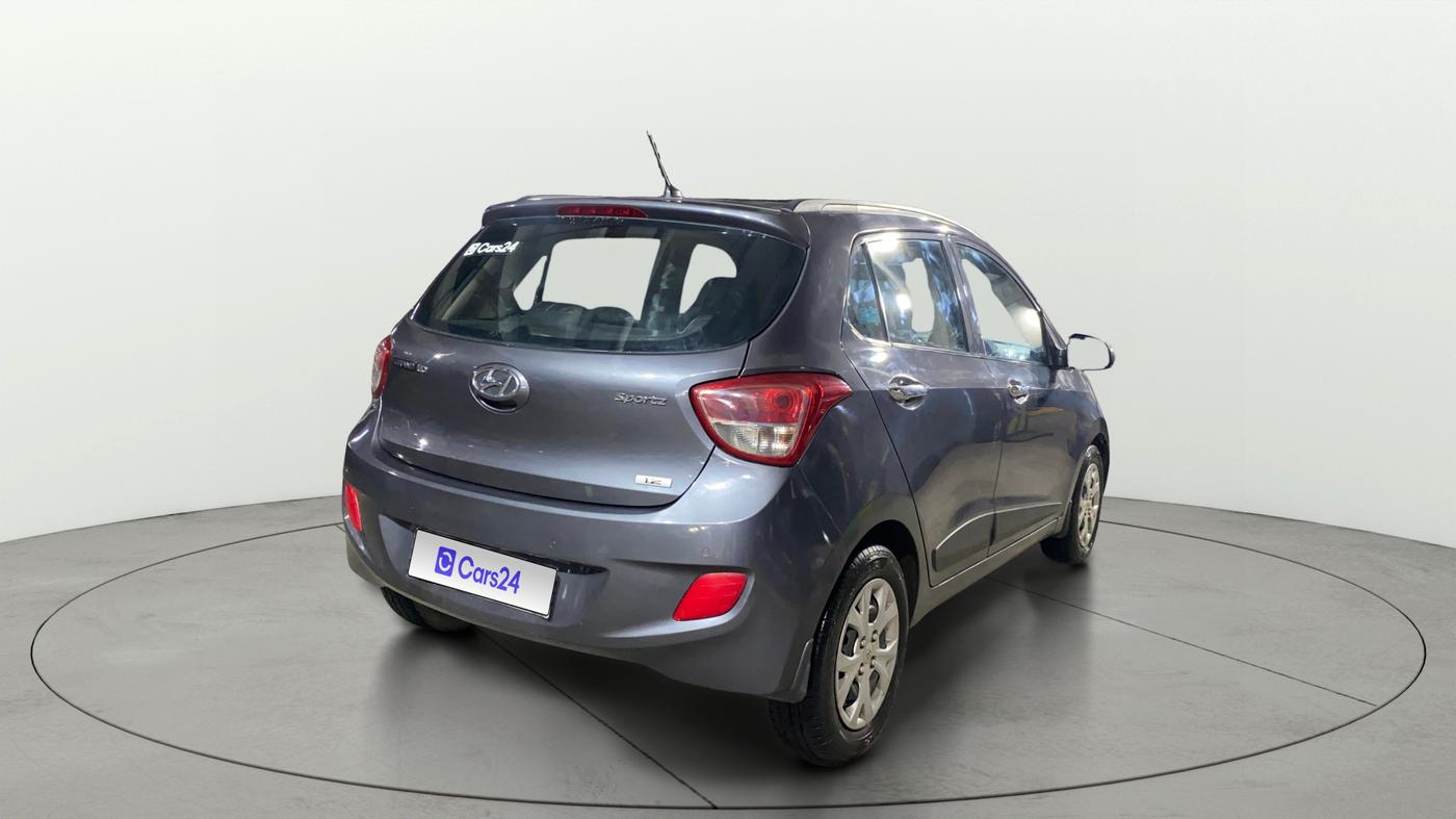 2014 Hyundai Grand i10 SPORTZ 1.2 KAPPA VTVT, Petrol, Manual, 49,738 km, Right Back Diagonal