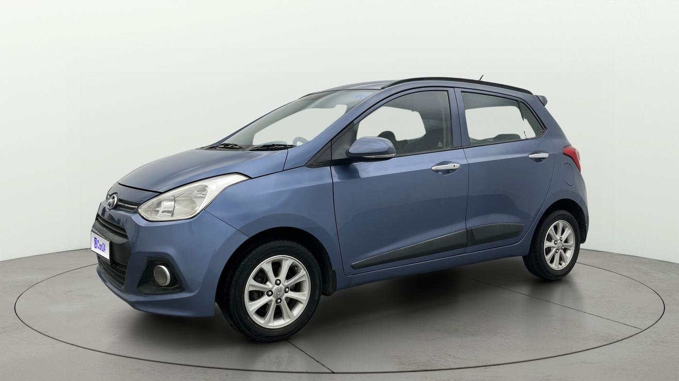 2014 Hyundai Grand i10 ASTA AT 1.2 KAPPA VTVT, Petrol, Automatic, 1,05,530 km, Left Front Diagonal