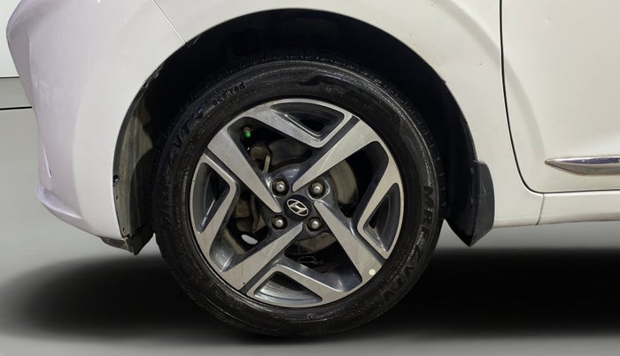 2021 Hyundai AURA SX PLUS 1.2 AMT, Petrol, Automatic, 1,01,354 km, Left Front Wheel