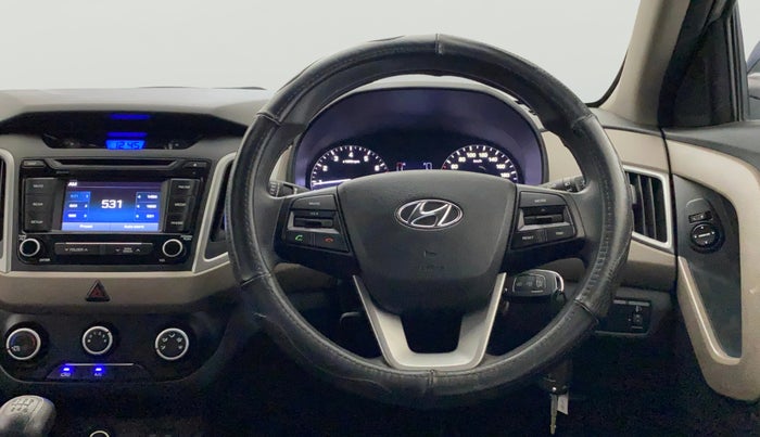 2018 Hyundai Creta E PLUS 1.6 PETROL, Petrol, Manual, 3,040 km, Steering Wheel Close Up