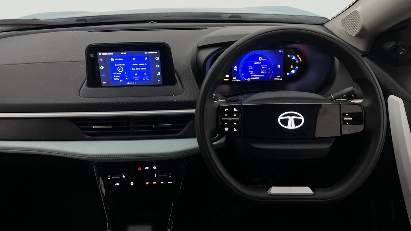 2023 Tata NEXON CREATIVE  AMT 1.2 PETROL, Petrol, Automatic, 32,336 km, Steering Wheel Close Up