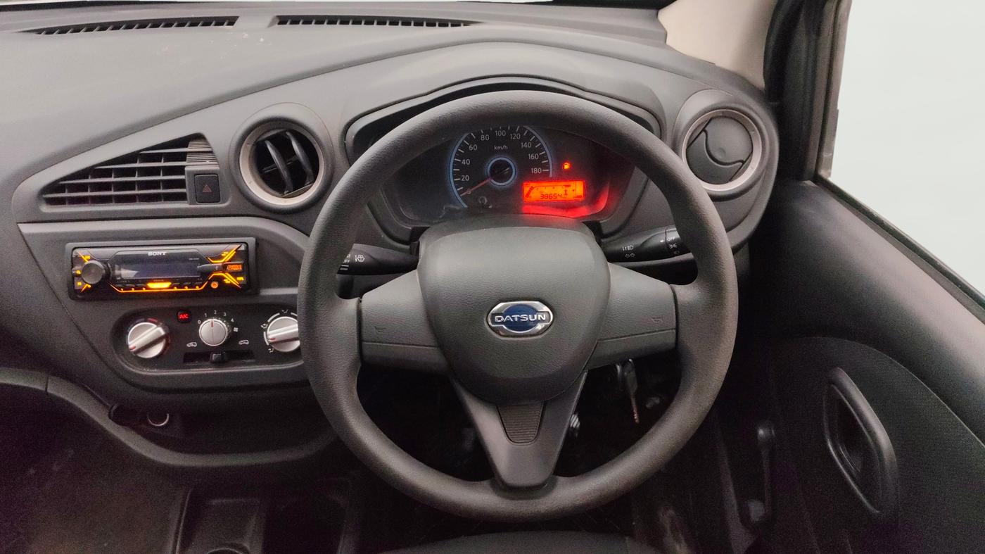 2018 Datsun Redi Go A, Petrol, Manual, 38,654 km, Steering Wheel Close Up
