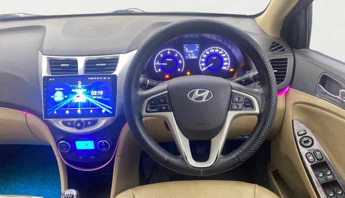 2014 Hyundai Verna FLUIDIC 1.6 CRDI SX OPT, Diesel, Manual, 51,472 km, Steering Wheel Close Up