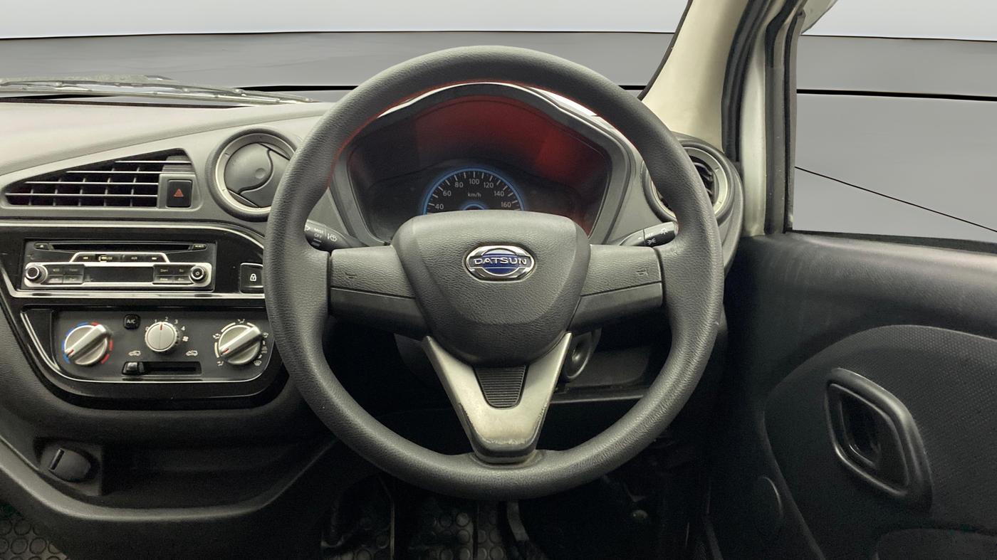 2017 Datsun Redi Go T(O) 1.0, Petrol, Manual, 67,900 km, Steering Wheel Close Up