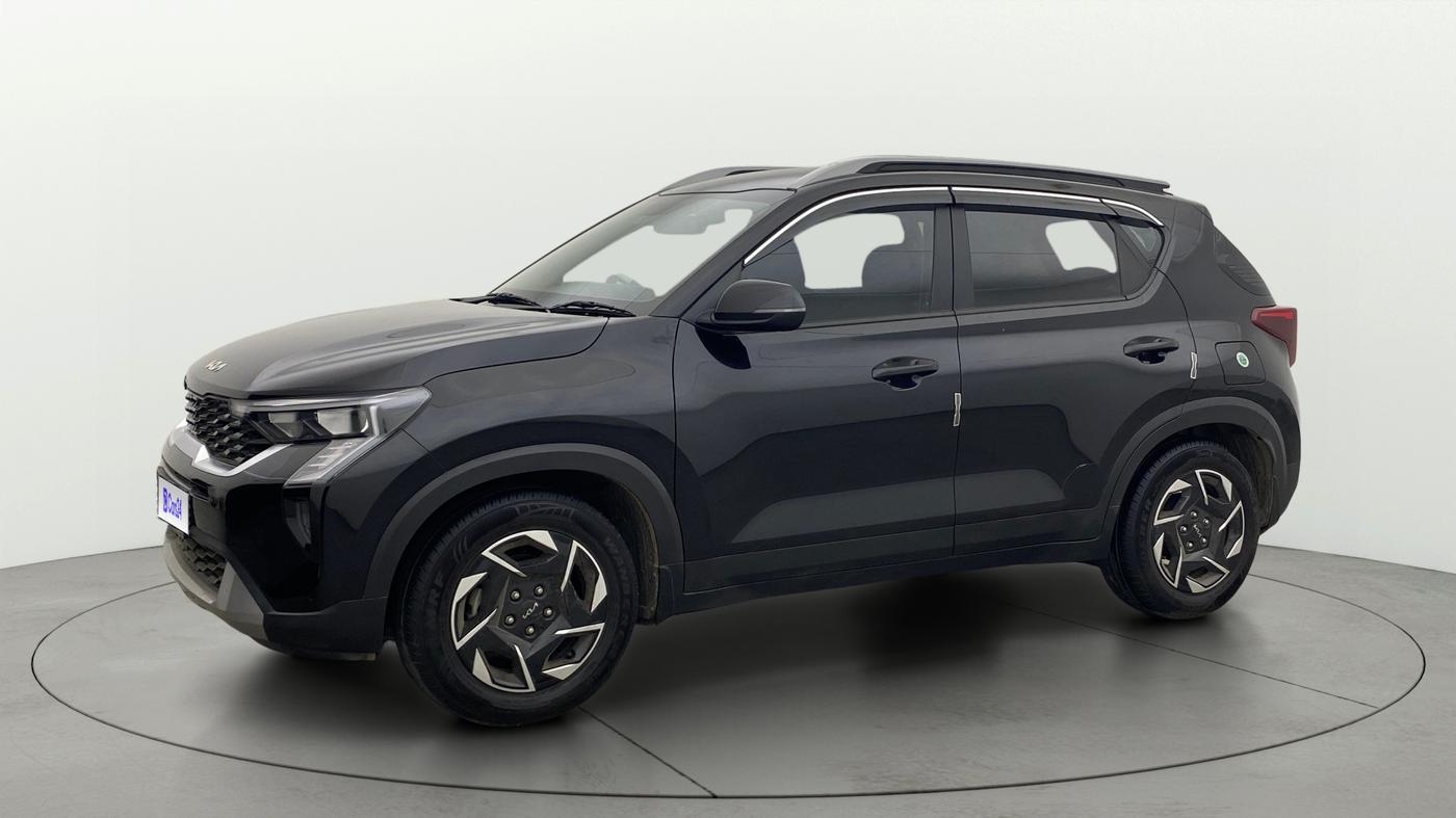 2024 KIA SONET HTK PLUS 1.2 PETROL MT, Petrol, Manual, 4,866 km, Left Front Diagonal