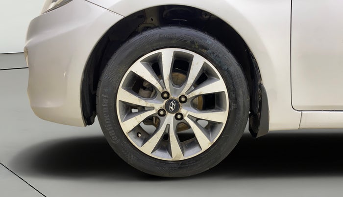 2014 Hyundai Verna FLUIDIC 1.4 CRDI CX, Diesel, Manual, 1,08,392 km, Left Front Wheel