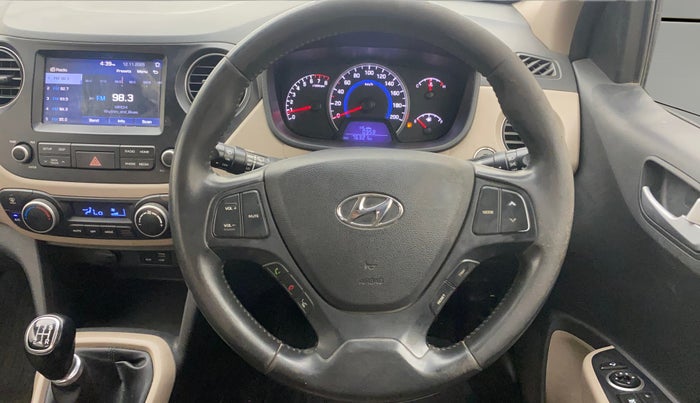 2017 Hyundai Grand i10 ASTA 1.2 KAPPA VTVT, Petrol, Manual, 76,308 km, Steering Wheel Close Up