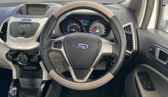 2013 Ford Ecosport TREND 1.5L PETROL, Petrol, Manual, 1,00,513 km, Steering Wheel Close Up