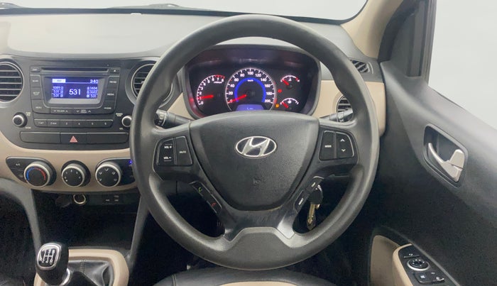 2015 Hyundai Grand i10 SPORTZ 1.2 KAPPA VTVT, Petrol, Manual, 74,609 km, Steering Wheel Close Up