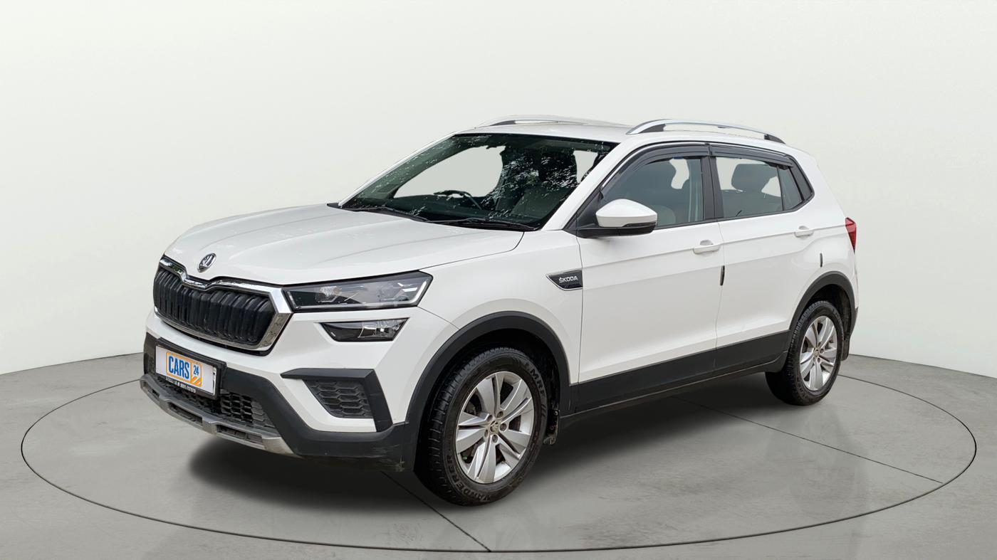 2023 Skoda KUSHAQ AMBITION 1.0L TSI AT, Petrol, Automatic, 25,209 km, Left Front Diagonal