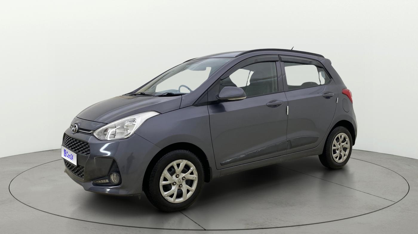 2018 Hyundai Grand i10 SPORTZ (O) 1.2 KAPPA VTVT, Petrol, Manual, 50,140 km, Left Front Diagonal