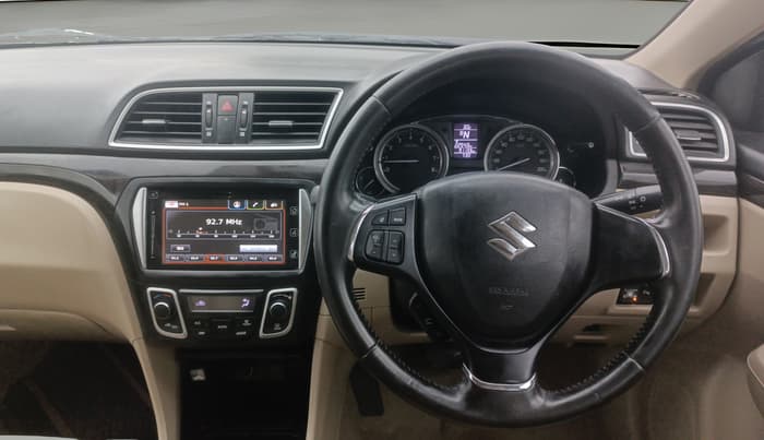 2017 Maruti Ciaz ALPHA  AT 1.4  PETROL, CNG, Automatic, 91,133 km, Steering Wheel Close Up