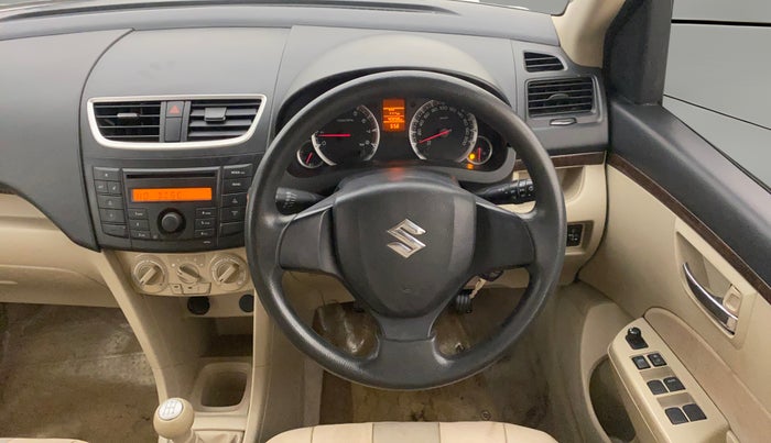 2013 Maruti Swift Dzire VXI, Petrol, Manual, 40,877 km, Steering Wheel Close Up