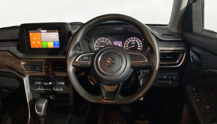 2024 Maruti BREZZA VXI AT SMART HYBRID, Petrol, Automatic, 5,003 km, Steering Wheel Close Up