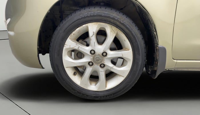 2013 Nissan Micra XV CVT, Petrol, Automatic, 1,26,898 km, Left Front Wheel