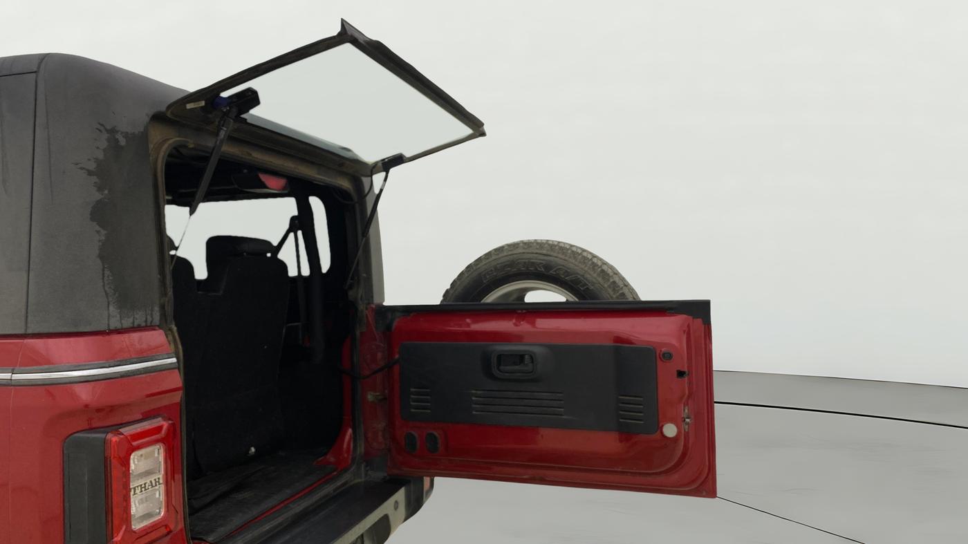 2021 Mahindra Thar LX PETROL HT 4WD AT, Petrol, Automatic, 33,980 km, Boot Door Open