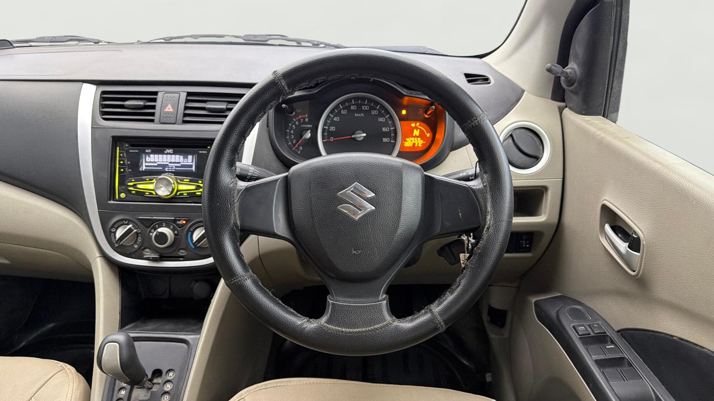 2015 Maruti Celerio VXI AMT, Petrol, Automatic, 42,550 km, Steering Wheel Close Up