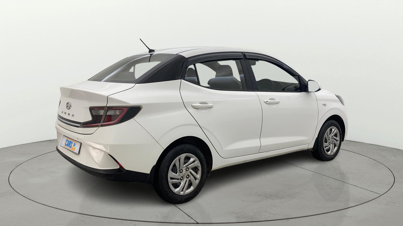 2022 Hyundai AURA S 1.2 CNG, CNG, Manual, 64,059 km, Right Back Diagonal