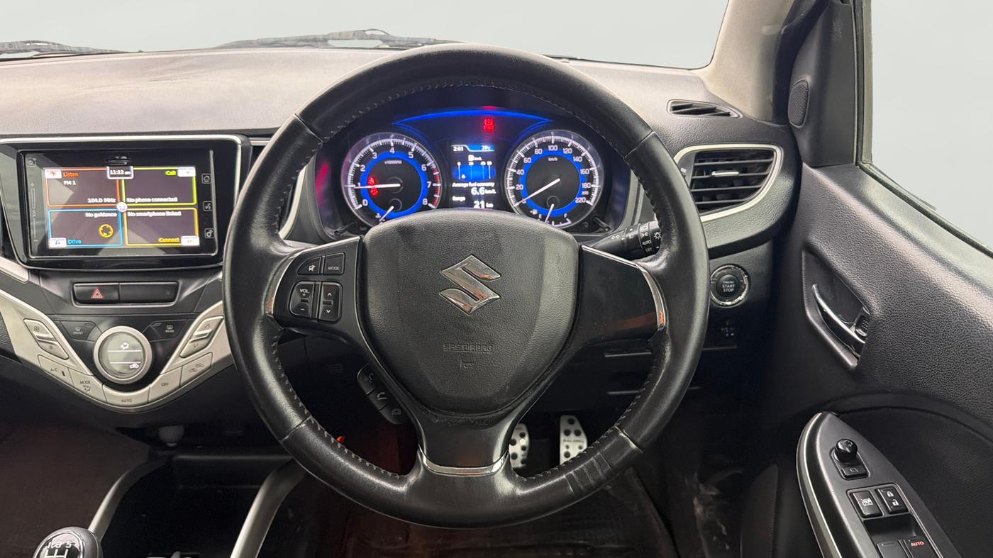 2016 Maruti Baleno ALPHA PETROL 1.2, Petrol, Manual, 81,357 km, Steering Wheel Close Up