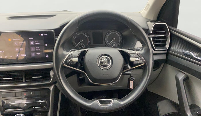 2021 Skoda KUSHAQ AMBITION 1.0L TSI AT, Petrol, Automatic, 74,587 km, Steering Wheel Close Up