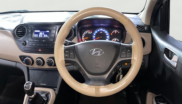 2017 Hyundai Xcent S 1.2, Petrol, Manual, 1,24,201 km, Steering Wheel Close Up