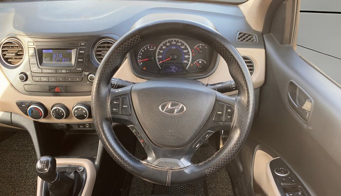 2018 Hyundai Grand i10 MAGNA 1.2 KAPPA VTVT, Petrol, Manual, 1,11,736 km, Steering Wheel Close Up