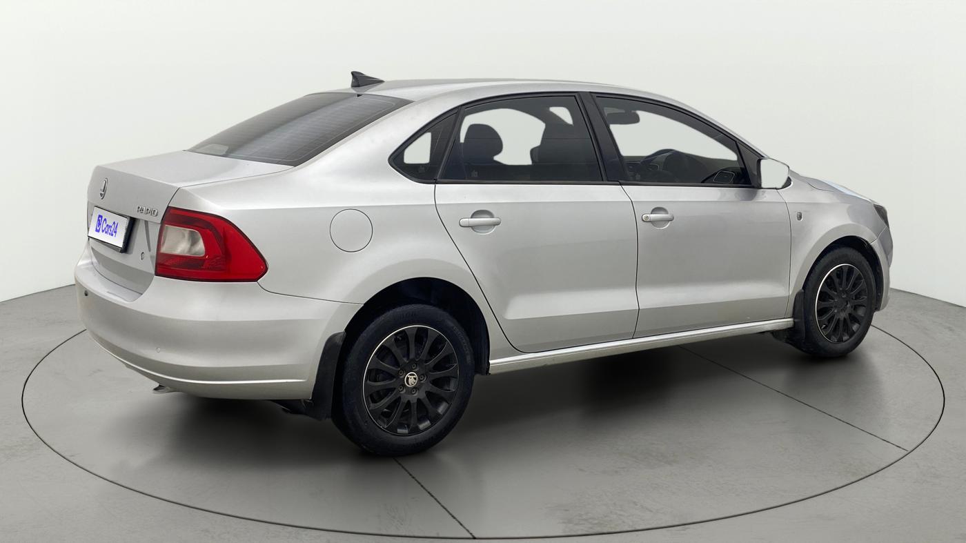 2015 Skoda Rapid 1.5 TDI CR ELEGANCE AT, Diesel, Automatic, 53,592 km, Right Back Diagonal