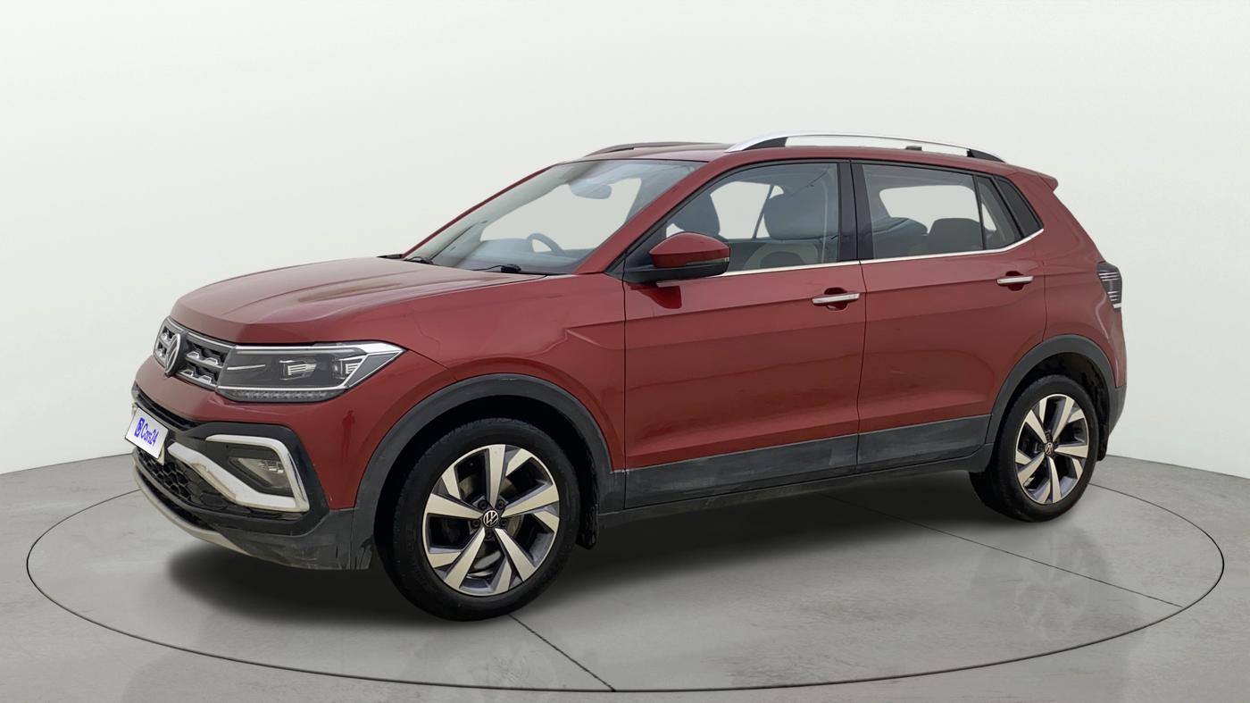 2022 Volkswagen TAIGUN TOPLINE 1.0 TSI AT, Petrol, Automatic, 44,705 km, Left Front Diagonal
